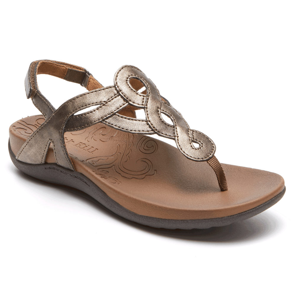 Rockport Singapore Womens Sandals - Ramona Dark Brown - XC4953806